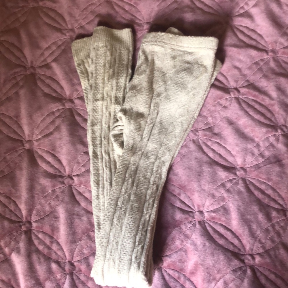 Girls Boden 13/14 cable knit footless tights new